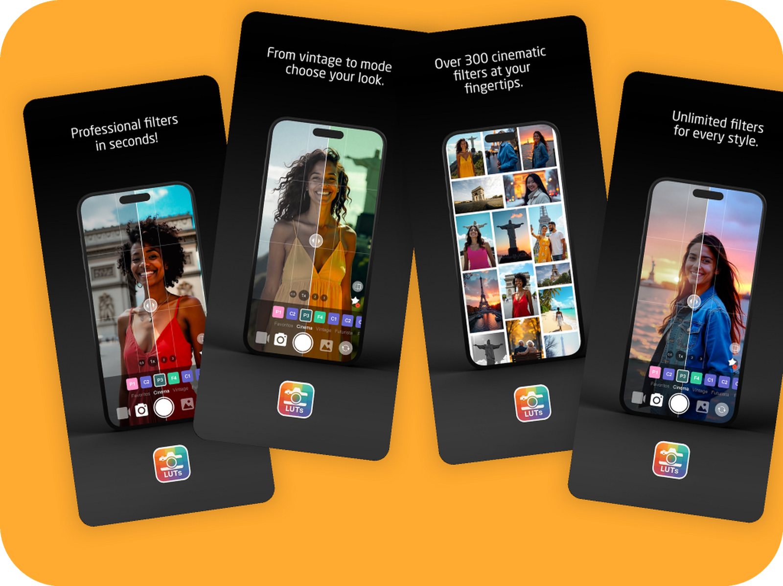 Cam Filter FX iOS App Flow Showcase