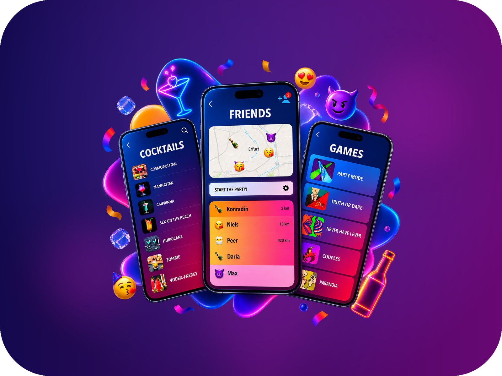Cold Ones Party & Drinking Game App Showcase